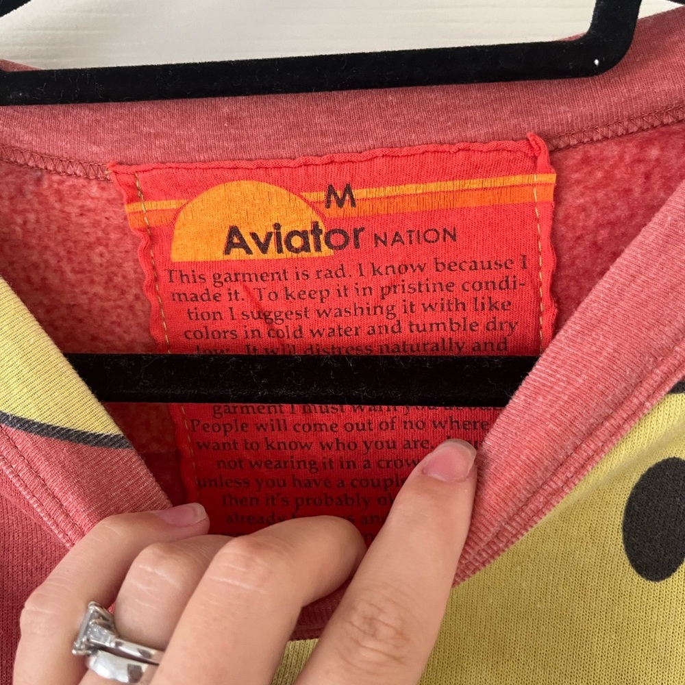 Aviator Nation Smiley Crew Neck - Picture 2 of 3